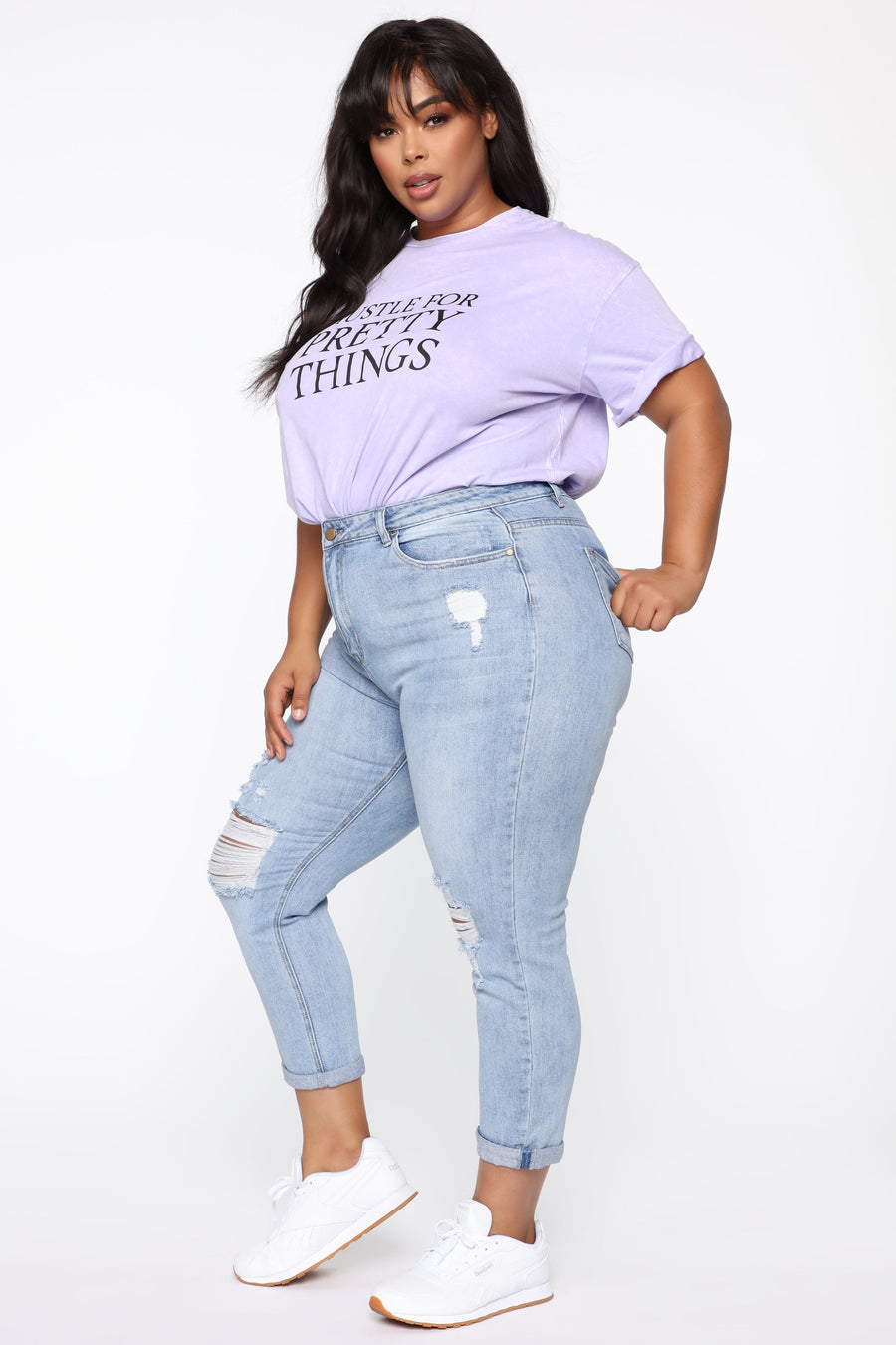 Keep Coming Back Boyfriend Jeans - Light Blue Wash