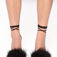 As If Square Toe Wedges - Black