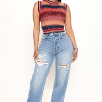 Girl Crush 90's Dad Jeans - Medium Wash