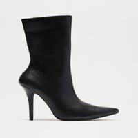Angelina Heeled Booties - Black