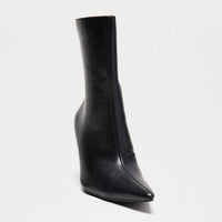 Angelina Heeled Booties - Black