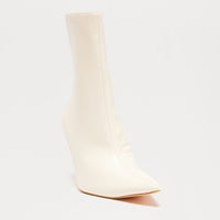 Angelina Heeled Booties - Ivory