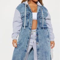 Millie Denim Coat - Medium Wash