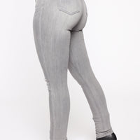 In The Night High Rise Skinny Jeans - Grey