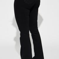 Harper Sculpting Stretch Flare Jeans - Black