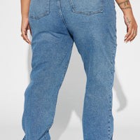Nova 90s Straight Leg Jeans - Medium Blue Wash
