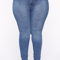 Luxe High Waist Skinny Jeans - Medium