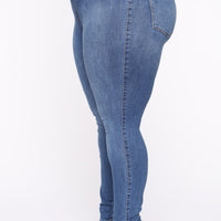 Luxe High Waist Skinny Jeans - Medium