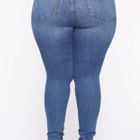 Luxe High Waist Skinny Jeans - Medium