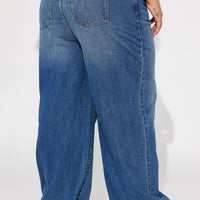 Chelsea Drop Waist Baggy Jeans - Medium Wash