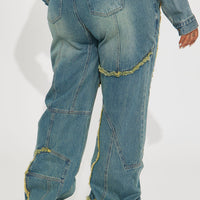Belmont Baggy Tinted Jean - Medium Wash