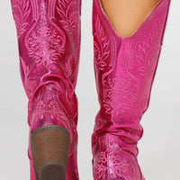 Best Days Ahead Cowboy Boots - Hot Pink