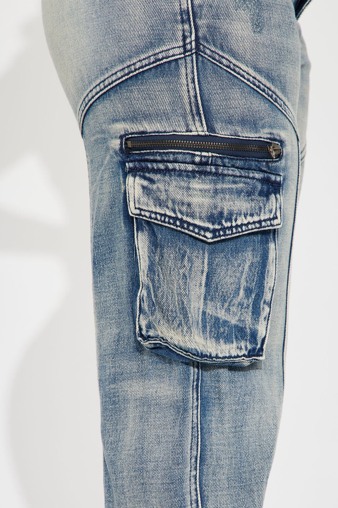 Superstitions Tinted Denim Joggers - Medium Wash