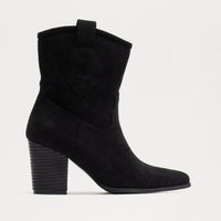 Augusta Cowboy Booties - Black