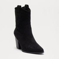 Augusta Cowboy Booties - Black