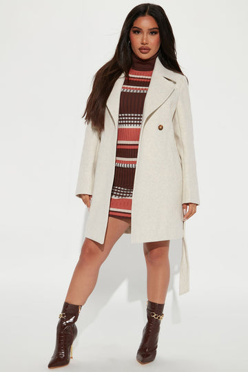 Listen Up Trench Coat - Ivory