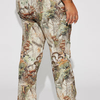 Weekend Trip Camo Stretch Cargo Jean - Taupe/combo