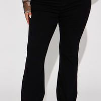 Harper High Rise Stretch Bootcut Jeans - Black