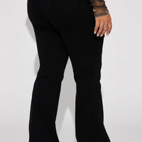 Harper High Rise Stretch Bootcut Jeans - Black