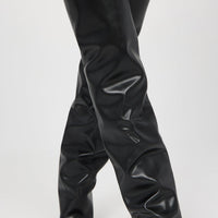 Amari Overlay Boots - Black