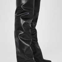 Amari Overlay Boots - Black
