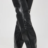 Amari Overlay Boots - Black