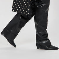 Amari Overlay Boots - Black