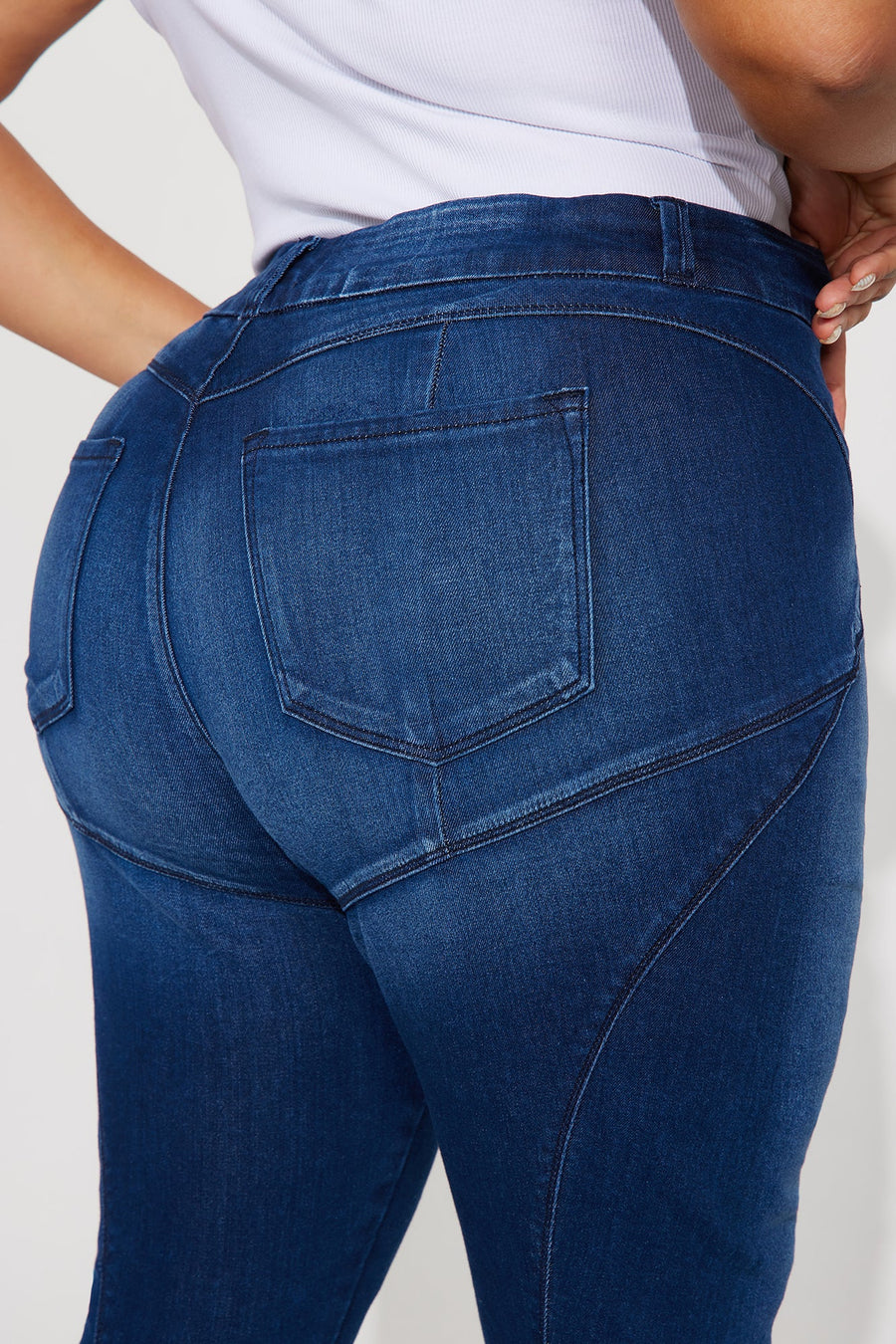 Booty So Good Moto Stretch Skinny Jeans - Dark Wash