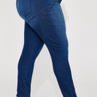 Booty So Good Moto Stretch Skinny Jeans - Dark Wash