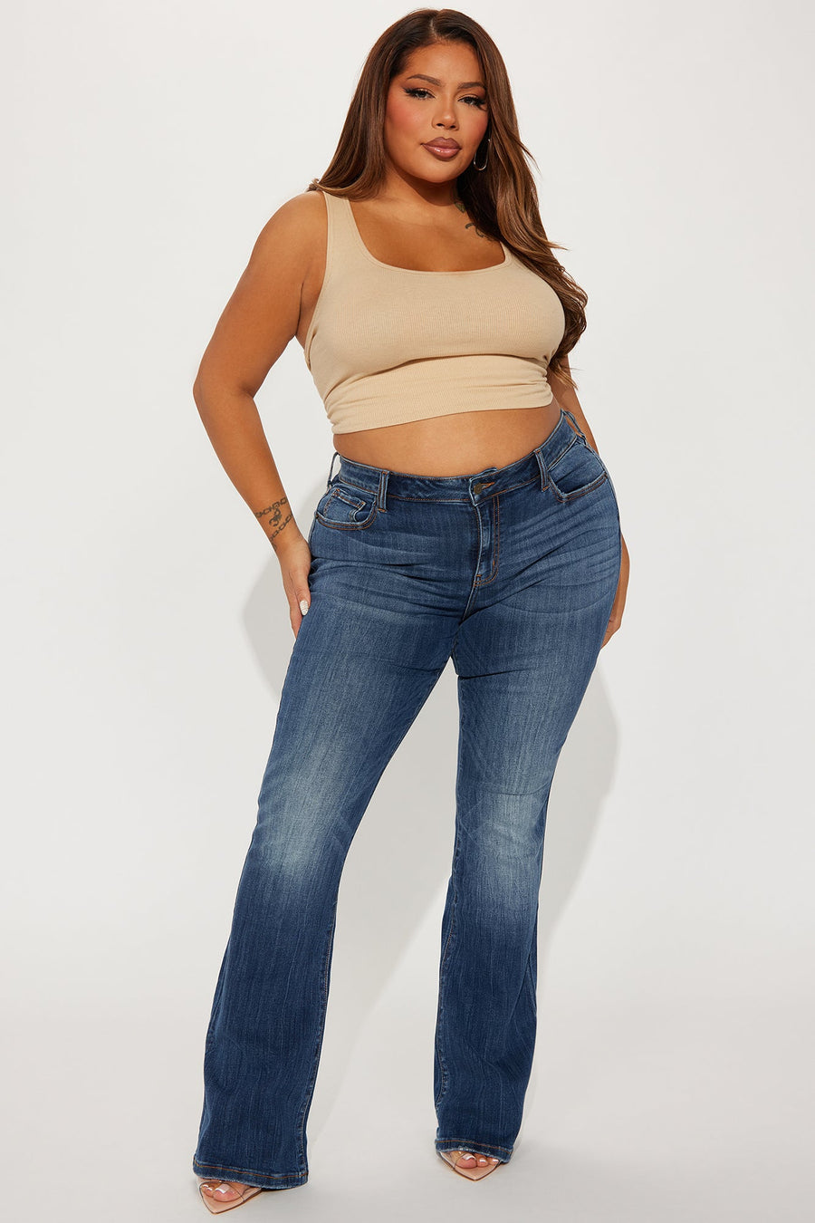 Out Of My Way Low Rise Bootcut Jean - Dark Wash