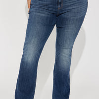 Out Of My Way Low Rise Bootcut Jean - Dark Wash