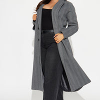 Nayeli Wool Trench - Black
