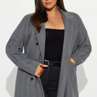 Nayeli Wool Trench - Black