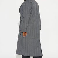 Nayeli Wool Trench - Black