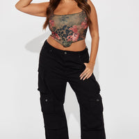 Courtney Cargo Jeans - Black