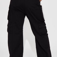 Courtney Cargo Jeans - Black