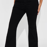 Harper Sculpting Stretch Flare Jeans - Black