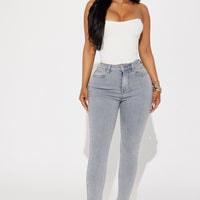 Shape Up Sculpting Stretch Skinny Jeans - Grey