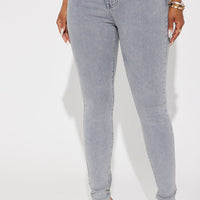 Shape Up Sculpting Stretch Skinny Jeans - Grey