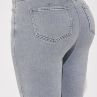 Shape Up Sculpting Stretch Skinny Jeans - Grey