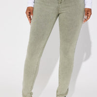 Shape Up Sculpting Stretch Skinny Jeans - Green
