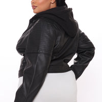My Go To PU Jacket - Black
