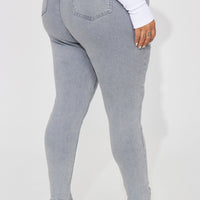 Shape Up Sculpting Stretch Skinny Jeans - Grey