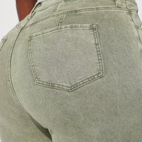 Shape Up Sculpting Stretch Skinny Jeans - Green