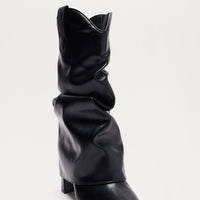 Asheville Overlay Boots - Black