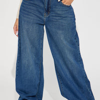Chelsea Drop Waist Baggy Jeans - Medium Wash