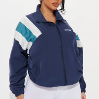 Nothing Like Me Windbreaker - Navy/combo