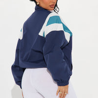 Nothing Like Me Windbreaker - Navy/combo