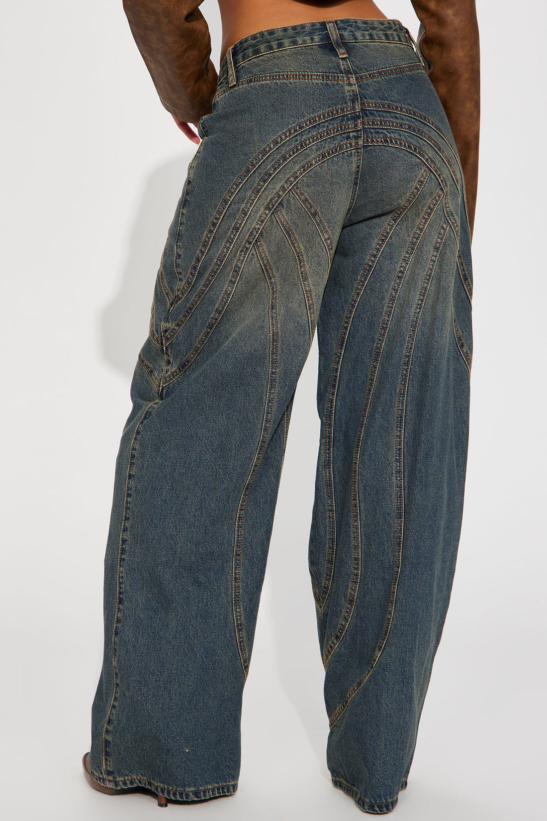 Copenhagen Non Stretch Tinted Wide Leg Jean - Dark Wash