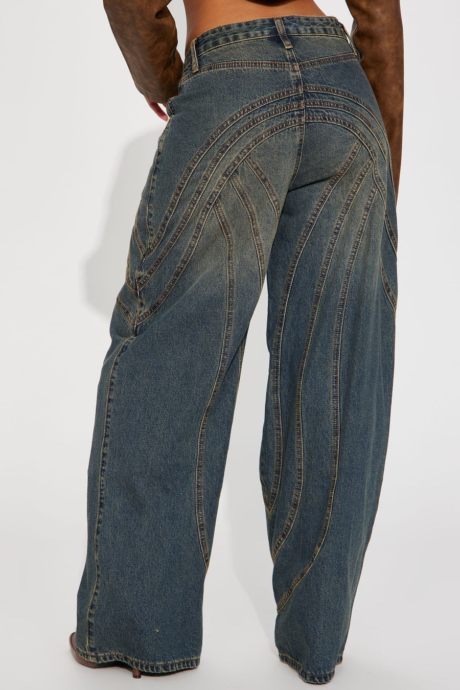 Copenhagen Non Stretch Tinted Wide Leg Jean - Dark Wash